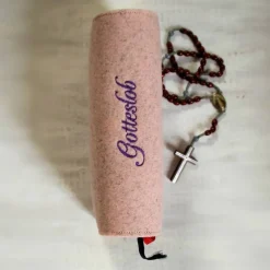 Bestickte Gotteslobhülle aus Filz *Kreuz mit Schmetterlinge *individuell angefertigt