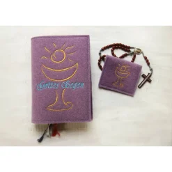 Bestickte Gotteslobhülle aus Filz *Kelch *individuell angefertigt