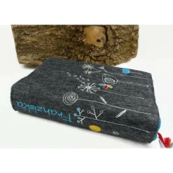 bestickte Gotteslobhülle, Bibelhülle, Filz, mit Namen, Geschenke zur Kommunion, Konfirmationsgeschenke