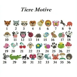 Bestickte Windel mit Name