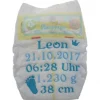 Bestickte Windel mit Namen