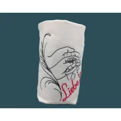 Besticktes Lichtersäckchen, Trauerlicht, Erinnerungslicht - Liebe mit Händen - Gedenklicht, Fehlgeburt