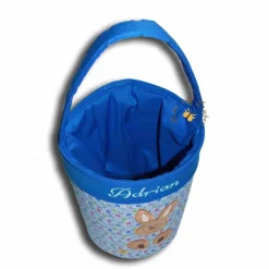 Besticktes Osterkörbchen mit Namen Ostertasche Osternest Tasche Kinder Stofftasche Utensilo Geschenktasche