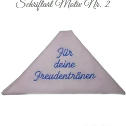 Besticktes Taschentuch Hochzeit