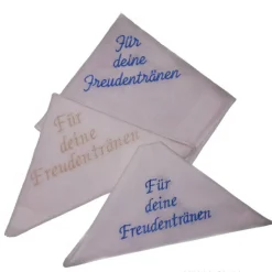Besticktes Taschentuch Hochzeit