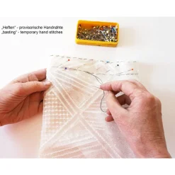 BEUTEL bestickt mit Pailletten Hochzeit Art-Deco Muster