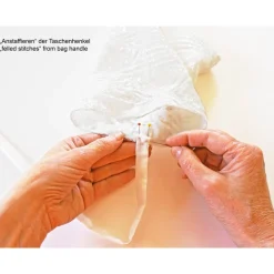 BEUTEL bestickt mit Pailletten Hochzeit Art-Deco Muster