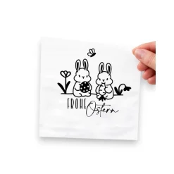 Bügelbild für Ostern - mit Osterhase und Ostereiern // DIY Osterdeko & Geschenke