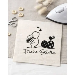 Bügelbild für Ostern - mit Osterhase und Ostereiern // DIY Osterdeko & Geschenke selbst gestalten