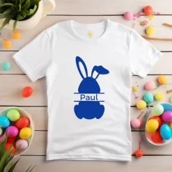 Bügelbild für Ostern mit Namen und Häschen / Osterhase / Bügelbilder Hase Ostermotiv/ Osterei/ Frühling -