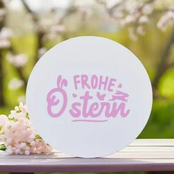 Bügelbild Frohe Ostern - mit Häschen / Osterhase / Bügelbilder Hase Ostermotiv/ Osterei/ Frühling