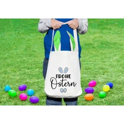 Bügelbild Frohe Ostern - mit Häschen / Osterhase / Bügelbilder Hase Ostermotiv/ Osterei/ Frühling -