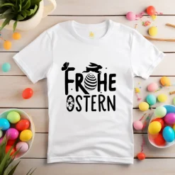 Bügelbild Frohe Ostern - mit Häschen / Osterhase / Bügelbilder Hase Ostermotiv/ Osterei/ Frühling -