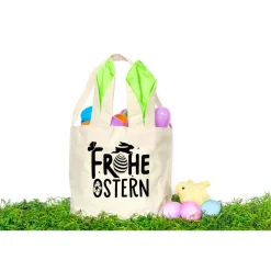 Bügelbild Frohe Ostern - mit Häschen / Osterhase / Bügelbilder Hase Ostermotiv/ Osterei/ Frühling -
