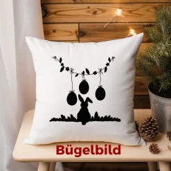 Bügelbild Ostern - süßes Bügelbild Osterhase // DIY Osterdeko & kreative Oster Geschenke