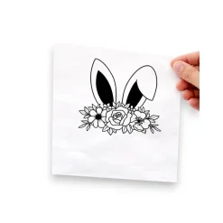 Bügelbild Ostern - süßes Bügelbild Hasenohren // DIY Osterdeko & kreative Oster Geschenke