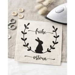 Bügelbild Ostern // Zauberhafte Osterdeko mit DIY Bügelbild // Dein persönlicher Osterhase zum Aufbügeln /