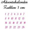 Bügelbild ZAHLEN #5 ADVENTSKALENDER