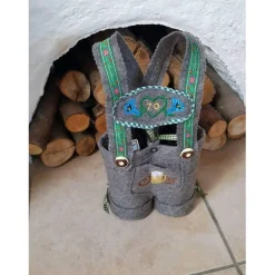 Biertragetasche Lederhose als Geschenk, Vatertagsgeschenk für den Mann oder zum Jubiläum ausreichend für zwei Bierflaschen. Personalisierbar