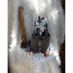 Biertragetasche Lederhose als Geschenk, Vatertagsgeschenk für den Mann oder zum Jubiläum ausreichend für zwei Bierflaschen. Personalisierbar