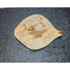 Biete hier eine Baumscheibe, Holzscheibe gestockte Birke an