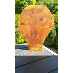 Biete hier eine Baumscheibe, Holzscheibe, gestockt, Erle, mit Stellfläche an