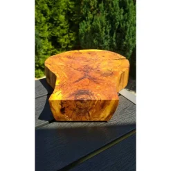 Biete hier eine Baumscheibe, Holzscheibe, gestockt, Erle, mit Stellfläche an