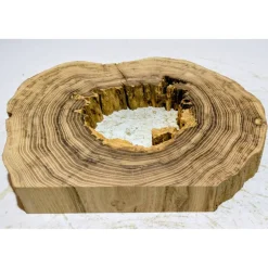 Biete hier eine Baumscheibe, Holzscheibe, gestockt, Robinie, mit Stellfläche an