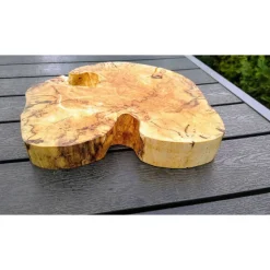 Biete hier eine Baumscheibe, Holzscheibe, gestockt,Birke