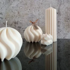 BIG Swirl Candle I Spiralkerze I Gedrehte Kerze I Sojawachs I Home Decor I Hingucker I Ästhetisch I Minimalistisch