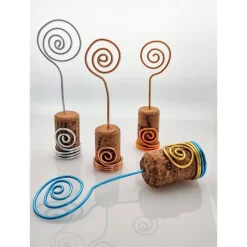 Bilder-/Kartenhalter 3, 6 oder 10er Set Weinkorken Sektkorken Upcycling