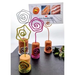 Bilder-/Kartenhalter 3, 6 oder 10er Set Weinkorken Sektkorken Upcycling