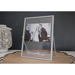 Bilderrahmen mit Wunschnamen *personalisiert* | Hochzeitsgeschenk | Beste Freundin Geschenk | Geschwister Geschenk | Gel