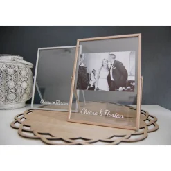 Bilderrahmen mit Wunschnamen *personalisiert* | Hochzeitsgeschenk | Beste Freundin Geschenk | Geschwister Geschenk | Gel