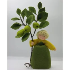 Birnen Mädchen  - Blumenkind - Jahreszeitentisch - Waldorf Art - Herbst Dekoration - Art.Nr. HE9