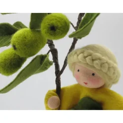 Birnen Mädchen  - Blumenkind - Jahreszeitentisch - Waldorf Art - Herbst Dekoration - Art.Nr. HE9
