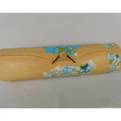 blau  grünes Flaschenetui , Decopatch etui , Geschenketui für Hochzeit, Geburtstag