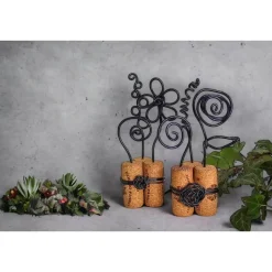 Blütenzauber bei Nacht - Weinkorken Upcycling