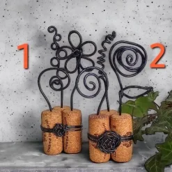 Blütenzauber bei Nacht - Weinkorken Upcycling