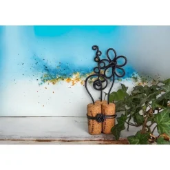 Blütenzauber bei Nacht - Weinkorken Upcycling