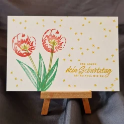Blumen Postkarte / Geschenk Postkarte / wunderschöne Motive / Motiv Postkarte / schöne Postkarte / Karte mit Tulpen