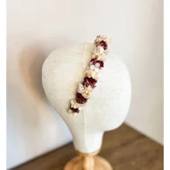 Blumenhaarkranz "Flora" mit vielen Trockenblumen ohne Draht