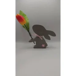 Blumenhasi aus Beton oder Raysin - Osterhasi