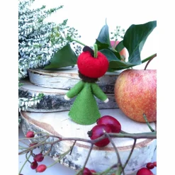 Blumenkind Apfel, Jahreszeitentisch Sommer-Herbst, Filzpüppchen