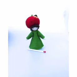 Blumenkind Apfel, Jahreszeitentisch Sommer-Herbst, Filzpüppchen