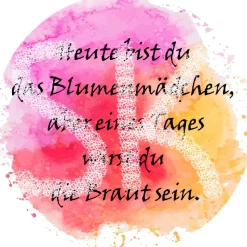 Blumenmädchen Schlüsselanhänger silberfarbe Fassung 25mm