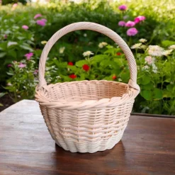 Blumenmädchenkorb personalisiert, Kinderkorb, Blumenkorb, Korb mit Anhänger, Hochzeitskorb