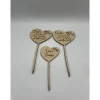 Blumenstecker aus Holz personalisiert – Abschiedsgeschenk für Erzieherin, Kindergarten & Schule