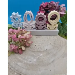 Blumensteckerchen handgemacht – Pastell Deko kombinierbar für Zuhause & Geschenk