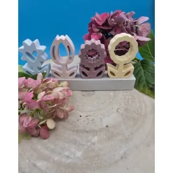 Blumensteckerchen handgemacht – Pastell Deko kombinierbar für Zuhause & Geschenk